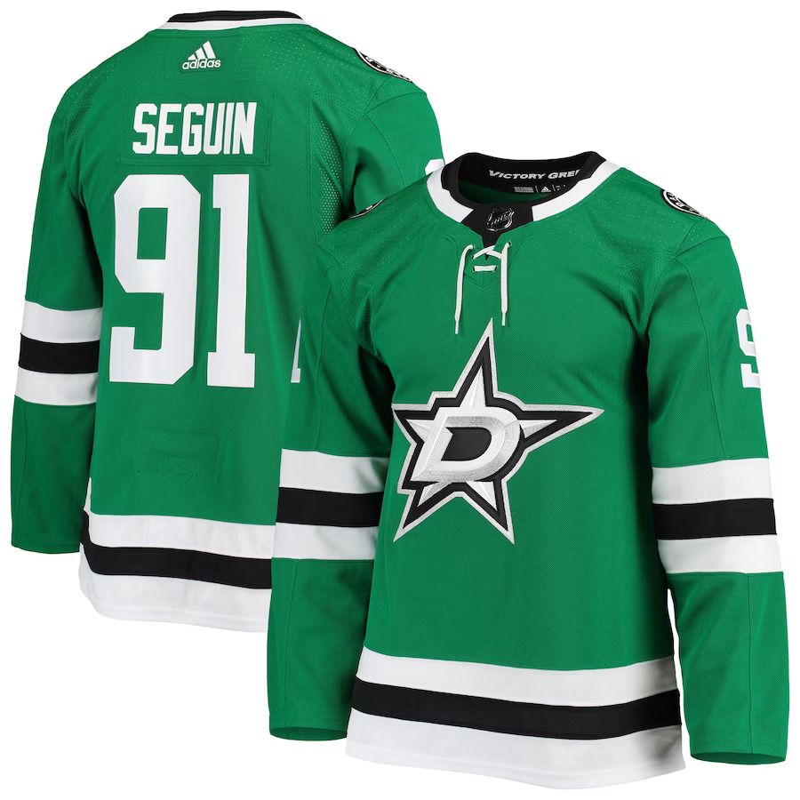 Men Dallas Stars 91 Tyler Seguin adidas Kelly Green Home Primegreen Authentic Pro Player NHL Jersey